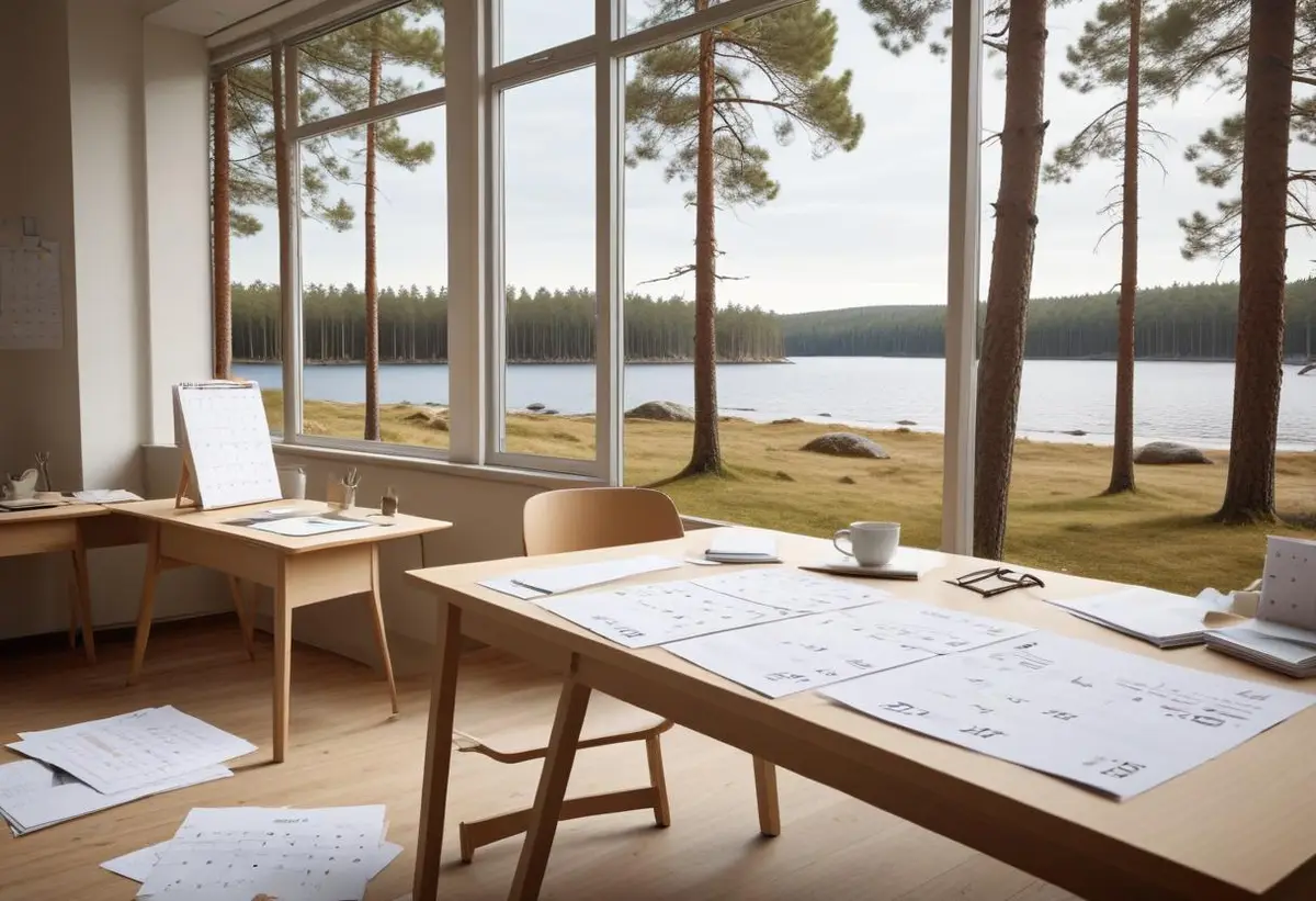 Så många timmar jobbar du på ett år? illustration